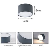 Brilagi LED spoljašnje plafonsko svetlo FORIS LED/9W/230V Ø 9 cm antracit IP44 | Eponuda.com