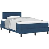  Postelja z vzmetnico z vzmetnico Modra 120 x 190 cm blago, (5000127429) | Shoptok.si