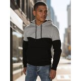 DStreet Bluza męska basic z kapturem jasnoszara | Shoptok.si