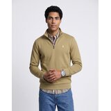Polo Ralph Lauren DUKSICA S KRATKIM PATENTNIM ZATVARAČEM OD DOUBLE KNIT TECH Bež | shoptok.hr