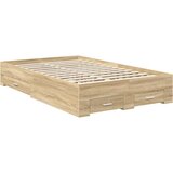  Konstrukcija postelje Sonoma hrast 120 x 200 cm Konstruiran les, (5000104265) | Shoptok.si