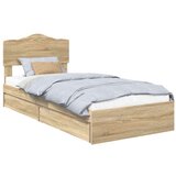  Krevet s od storage Sonoma hrast 75 x 190 cm Konstruirano drvo | shoptok.hr