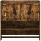  Polica na zidu Zidna montaža Dimljeni hrast 80 x 36 x 80 cm | Shoptok.si