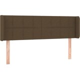  Uzglavlje s ušima tamnosmeđe 147x16x78/88 cm od tkanine | Eponuda.com