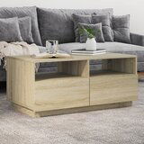 The Living Store Klubska mizica z LED lučkami sonoma hrast 90x49x40 cm - Klubska Mizica, (21574373) Cene