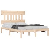  Okvir za krevet od masivnog drva 150 x 200 cm veliki bračni | shoptok.hr