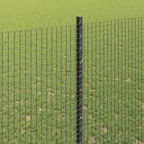  Zavarena žičana ograda s postom 25 x 1,5 m Siva Mreža | shoptok.hr