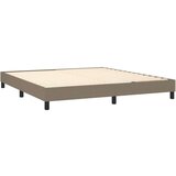  Box spring postelja z vzmetnico taupe 160x200 cm blago, (20896020) | Shoptok.si
