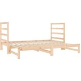  Dnevni ležaj na izvlačenje 2 x (90x190) cm od masivne borovine | shoptok.hr