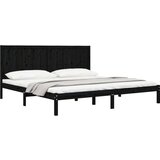  Za krevet od masivne borovine crni 200 x 200 cm | shoptok.hr