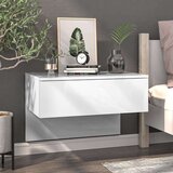  Zidni noćni ormarići 2 kom visoki sjaj bijeli | shoptok.hr