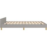  Posteljni okvir z vzglavjem svetlo siv 140x200 cm blago, (20902984) | Shoptok.si