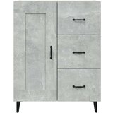  Komoda siva boja betona 69 5 x 34 x 90 cm od konstruiranog drva | shoptok.hr
