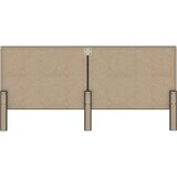  Posteljno vzglavje temno sivo blago 200x200 cm, (20645213) | Shoptok.si
