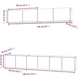  5-dijelni set TV ormarića boja hrasta sonome konstruirano drvo | shoptok.hr