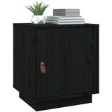  Nočna omarica črna 40x34x45 cm trdna borovina, (20731979) | Shoptok.si