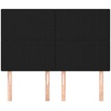  Uzglavlja 4 kom crni 72 x 5 x 78/88 cm od tkanine | shoptok.hr