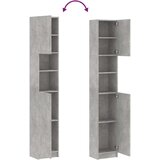  Kopalniška omarica betonsko siva 32x25,5x190 cm iverna plošča, (20579993) | Shoptok.si