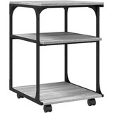 Stojalo za tiskalnik 3-nadstropno siva sonoma 43x48x64 cm les, (22137089) | Shoptok.si