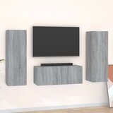  3-dijelni set TV ormarića boja hrasta sonome konstruirano drvo | shoptok.hr