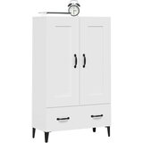  Visoka komoda bijela 70 x 31 x 115 cm od konstruiranog drva | shoptok.hr