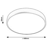 Rabalux 3314 - LED stropna svetiljka TESIA LED/36W/230V 40 cm crna | Eponuda.com