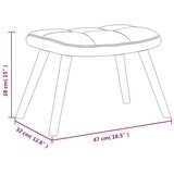  Stol za sproščanje s stolčkom moder žamet, (20821741) | Shoptok.si