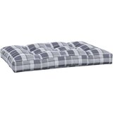  Jastuk za palete sivi karirani 120 x 80 x 12 cm od tkanine | shoptok.hr