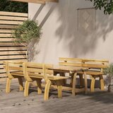  3-dijelni vrtni blagovaonski set od impregnirane borovine | shoptok.hr