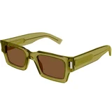 Saint Laurent SL572 008 ONE SIZE (50) Zelena/Rjava