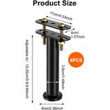 EUBSWA 4x nastavljive noge za posteljni okvir 15–25cm | Shoptok.si