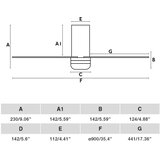 Faro 33833-1TW - LED prigušiva ventilator MINI PUNT TUB S 10W 2700/4000/6000K + daljinski upravljač | Eponuda.com