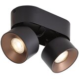 QAZQA Modern Surface Spotlight Black GU10 50mm 2-Light Tiltable - Echo Cene