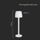  LED prigušiva punjiva stona lampa LED/3W/5V 3000K crna | Eponuda.com