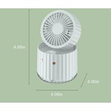 Venisymlis Prenosni Električni Ventilator Za Polnjenje Vodno Hlajenje Okolju Prijazen Hladilnik Razpršilni Vlažilec Z Usb Za Spalnico Pisarniško Namizje, (22060939) | Shoptok.si