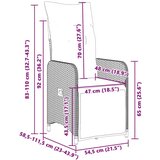  9-dijelni vrtni bistro set od poliratana s jastucima crni | shoptok.hr