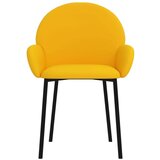  Blagovaonske stolice 2 kom žute baršunaste | shoptok.hr