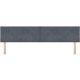 vidaXL Vzglavje Zasnova Diamantnih Blokov Temno Sivo 200 cm Velur | Shoptok.si
