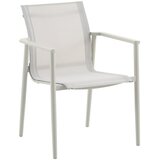  Vrtni stol Iris v setu (6 kos, Š x G x V: 63 x 63 x 85 cm, Bela, Aluminij in tekstilen) Cene