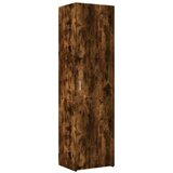 Maison Chic Visoka omara - Komoda - Predalnik dimljeni hrast 50x42,5x185 cm inženirski les, (21722590) | Shoptok.si