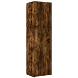 Maison Chic Visoka omara - Komoda - Predalnik dimljeni hrast 50x42,5x185 cm inženirski les, (21722590)