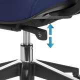 MID.YOU Vrtljiv Stol Ergo Line Ii, Modra | Shoptok.si