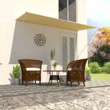 Maison Chic Zložljiva tenda - Senčniki 300x150 cm rumena in bela, (22038358) | Shoptok.si