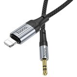 Aux kabel Lightning na Jack 3.5mm Hoco 1m UPA26 črn | Shoptok.si