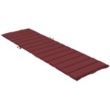  Jastuk za ležaljku prošarani vino crvena 200x60x4 cm od tkanine | Eponuda.com