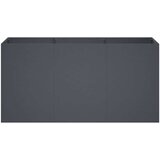  Vrtna saksija Antracit 120 x 40 x 60 cm Čelična vrata | shoptok.hr