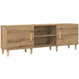 vidaXL TV stojalo v artisan hrastu - 150x30x50 cm - Izdelano iz vezanega lesa, (22012374)