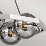 Quintiesse QN-HARPER5 - Luster na šipci HARPER 5xE14/60W/230V sjajni hrom/zadimljeno staklo | Eponuda.com