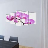  Zidne Slike na Platnu Set s Printom Orhideja 200 x 100 cm | shoptok.hr