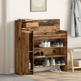 vidaXL ormar za cipele staro drvo 100.5x28x100 cm obrađeno drvo | shoptok.hr